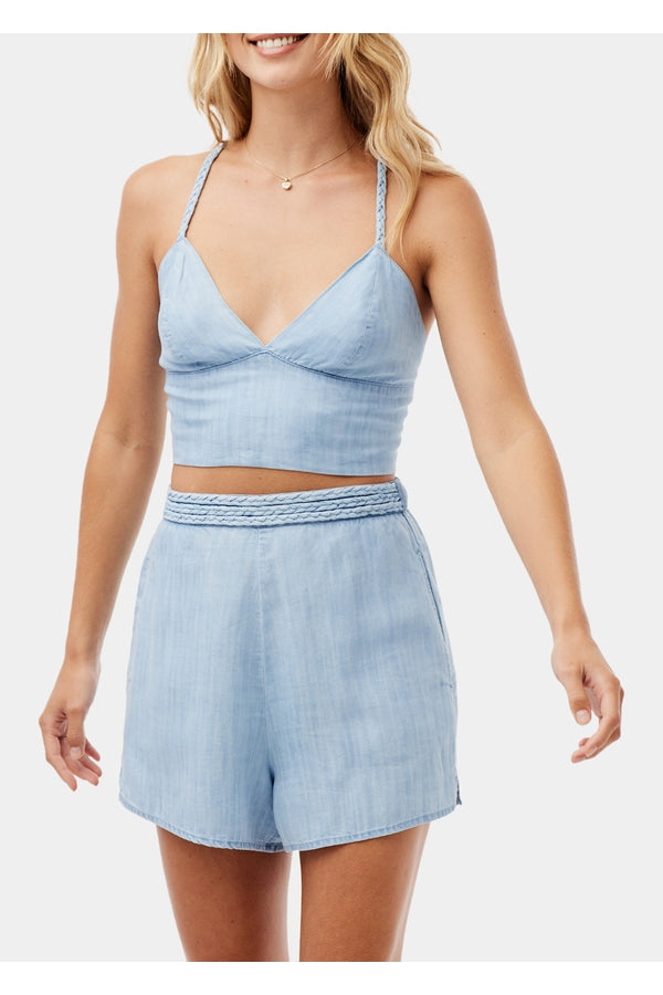 BRAIDED WAISTBAND SHORT