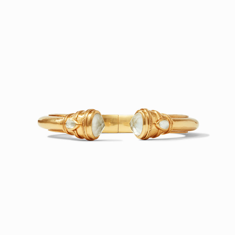 CANNES DEMI CUFF GOLD IRIDESCENT CLEAR CRYSTAL