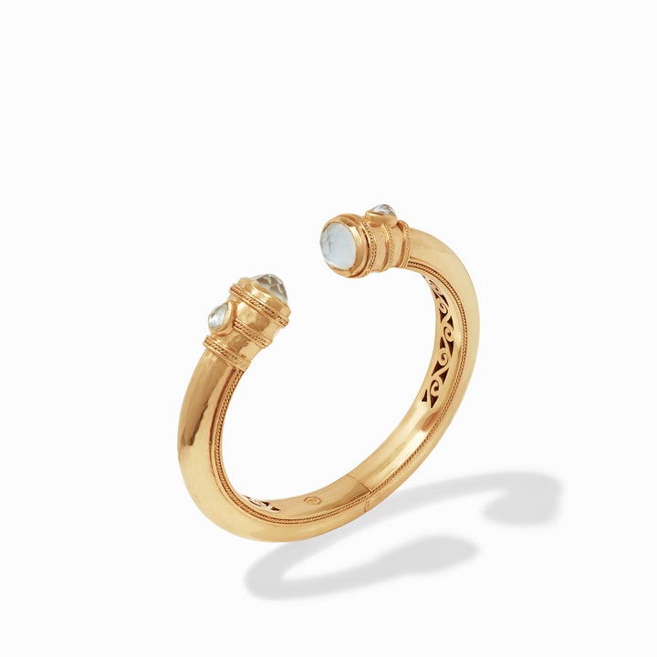 CASSIS DEMI CUFF GOLD - IRIDESCENT CLEAR CRYSTAL