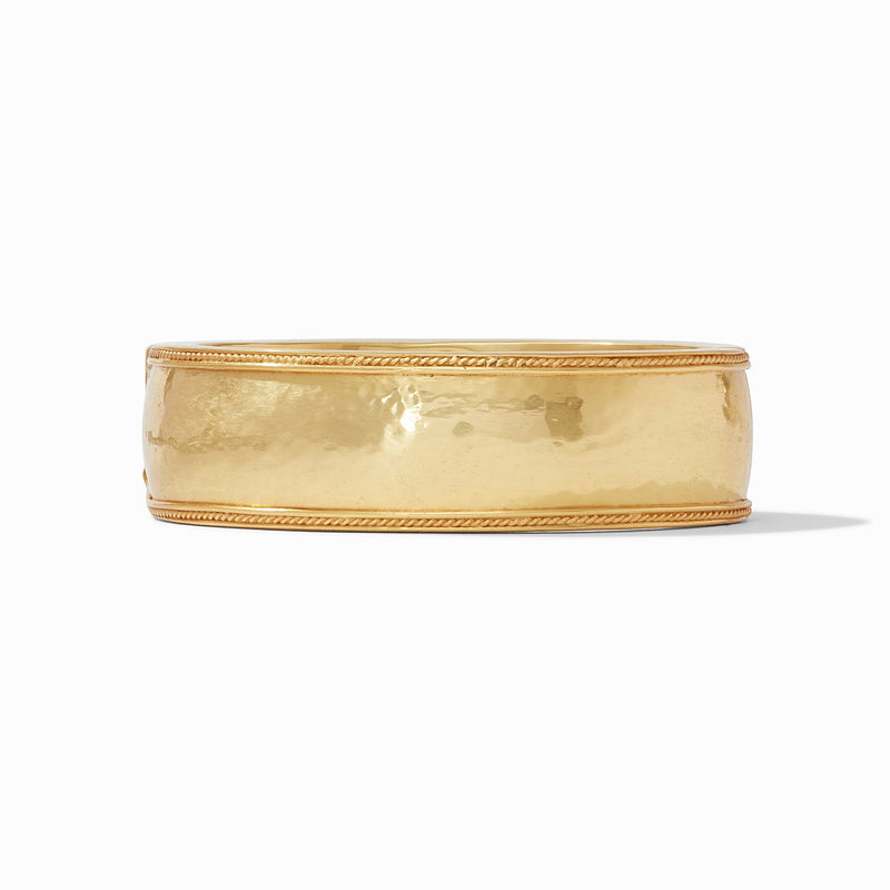 CANNES STATEMENT HINGE BANGLE GOLD - O/S