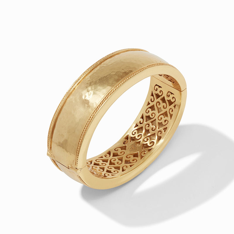 CANNES STATEMENT HINGE BANGLE GOLD - O/S