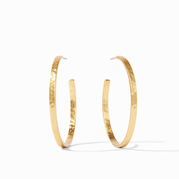 CRESCENT HOOP GOLD - LARGE