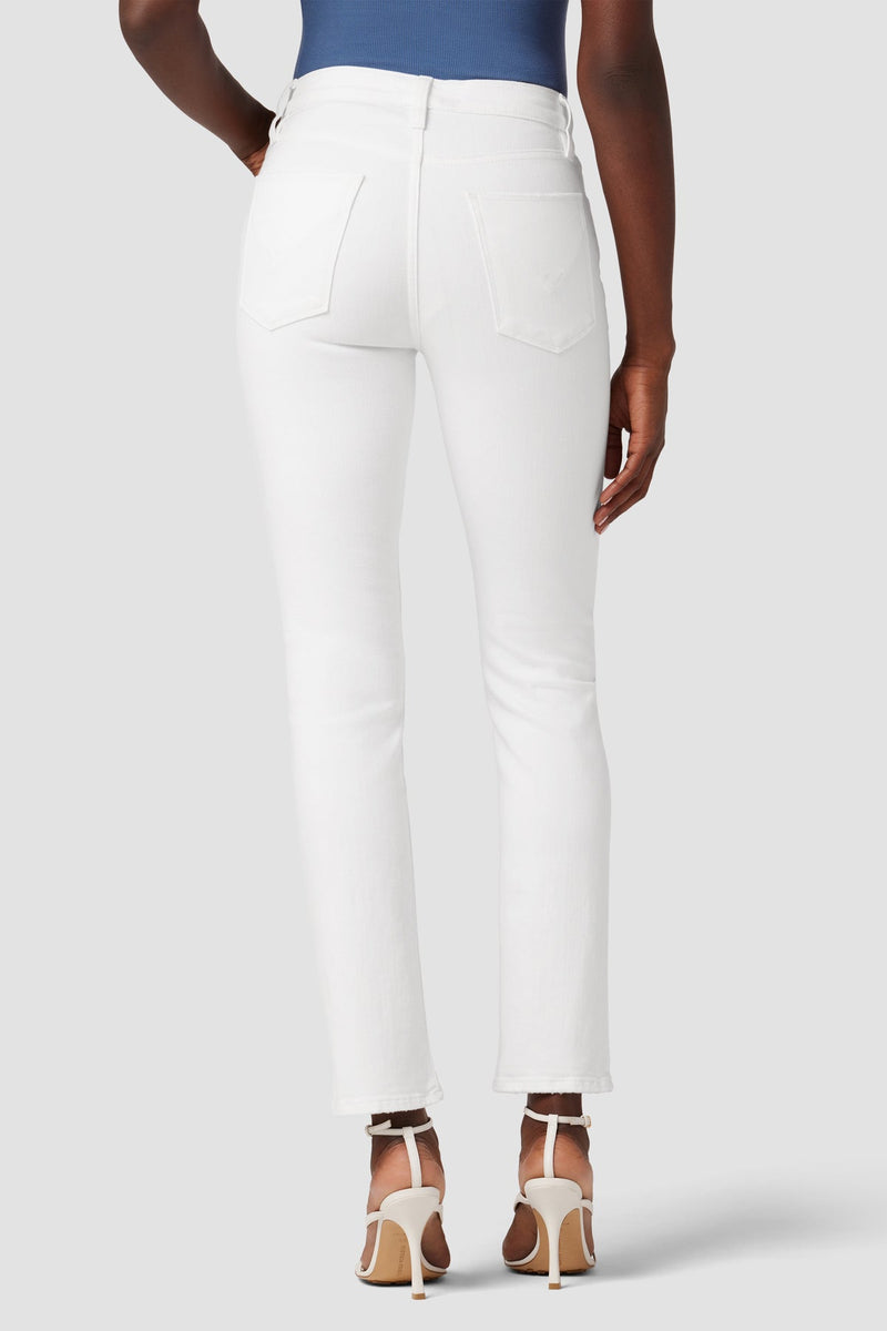 NICO MID-RISE STRAIGHT ANKLE JEAN - WHITE