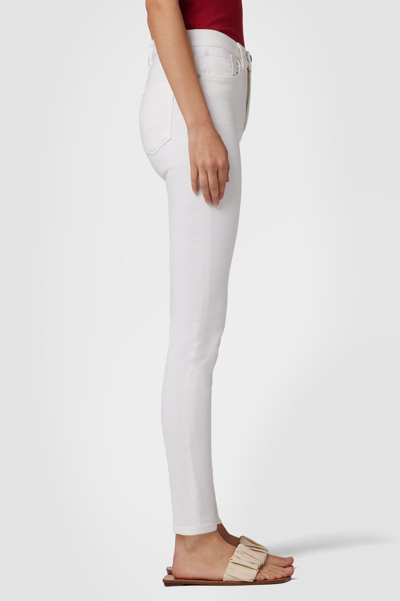 BARBARA HIGH RISE-SUPER SKINNY ANKLE JEAN - WHITE