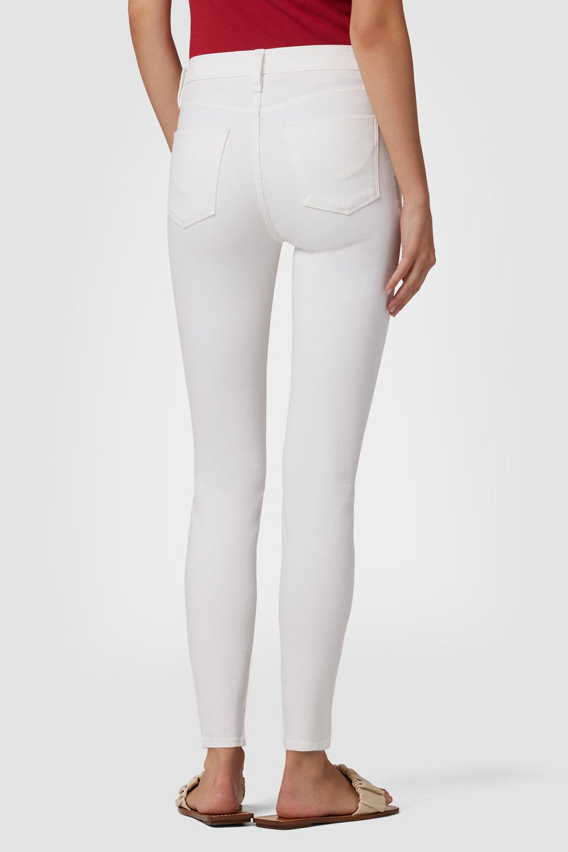 BARBARA HIGH RISE-SUPER SKINNY ANKLE JEAN - WHITE