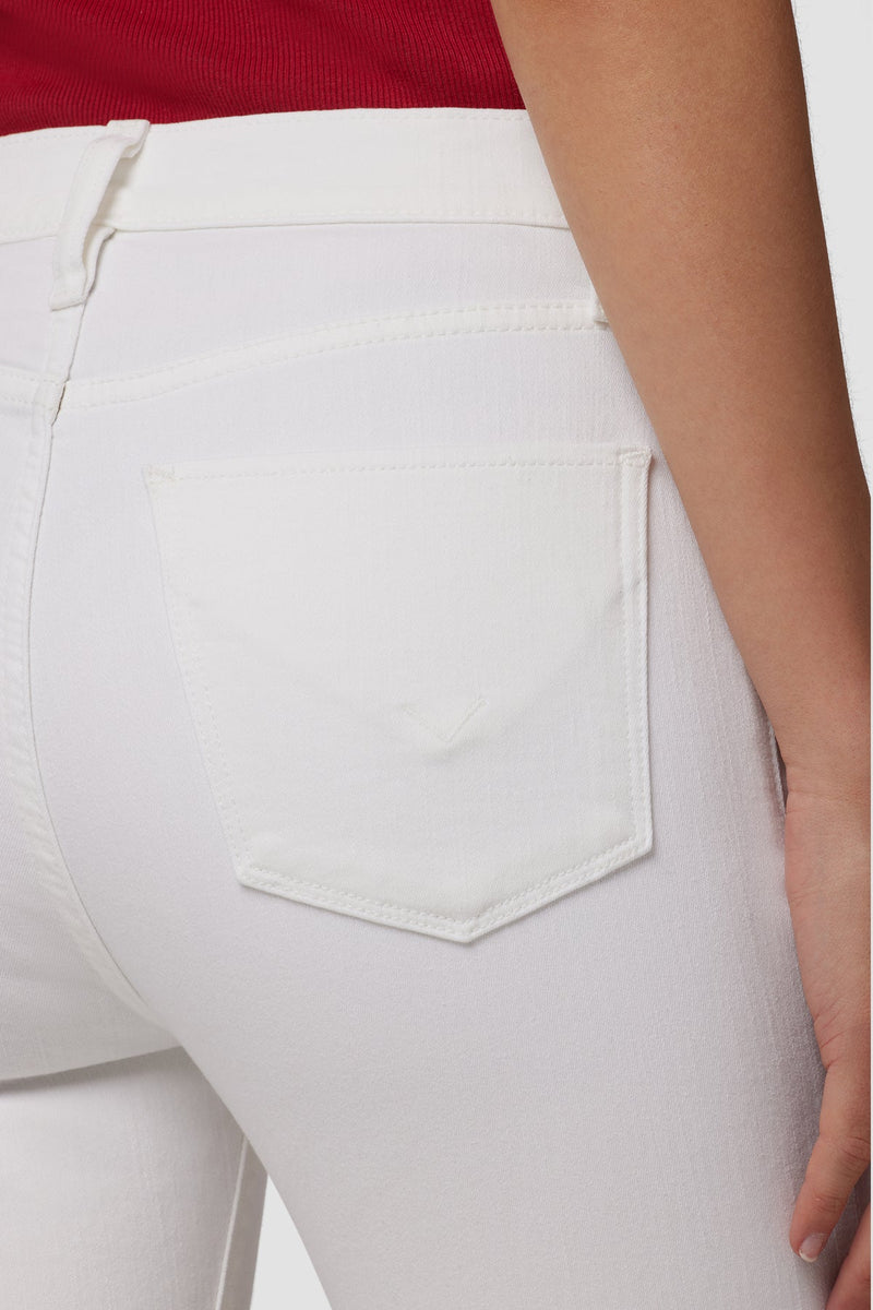 BARBARA HIGH RISE-SUPER SKINNY ANKLE JEAN - WHITE