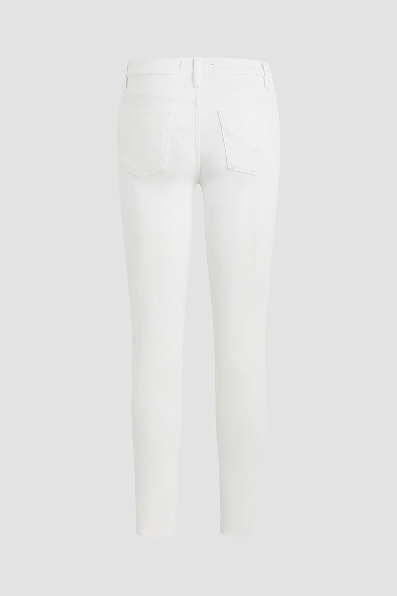 BARBARA HIGH RISE-SUPER SKINNY ANKLE JEAN - WHITE