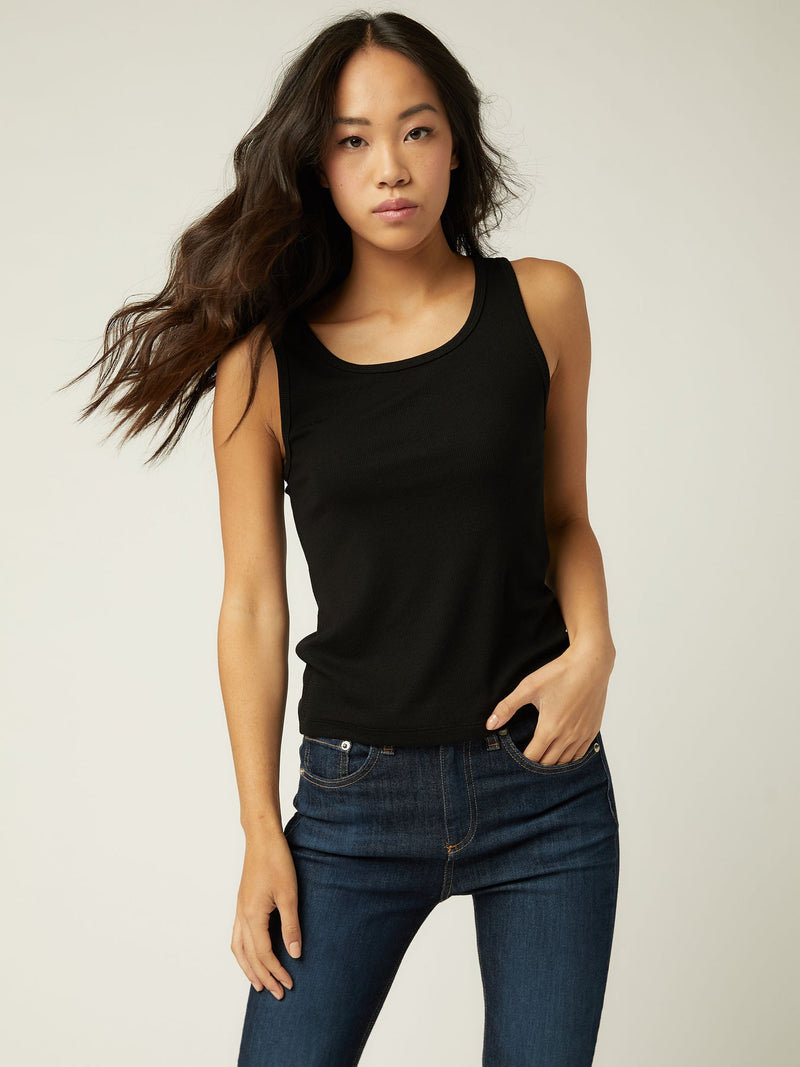 EVERYDAY RIBBED TANK - BLK