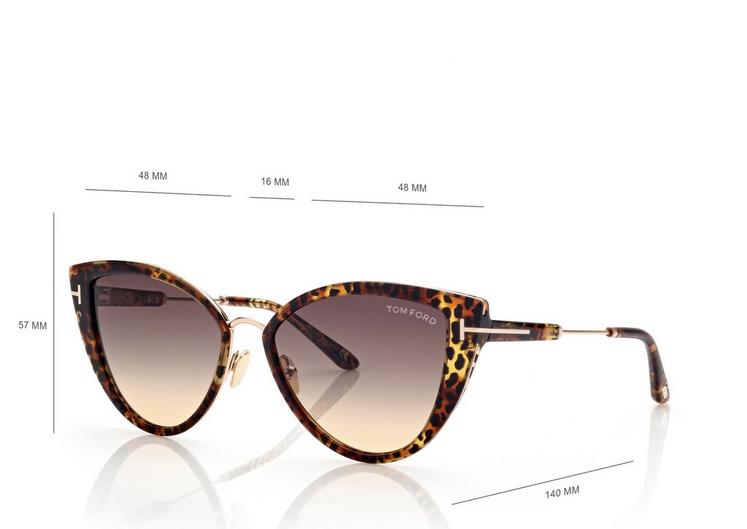 TOM FORD - ANJELICA - GRADIENT HAVANA