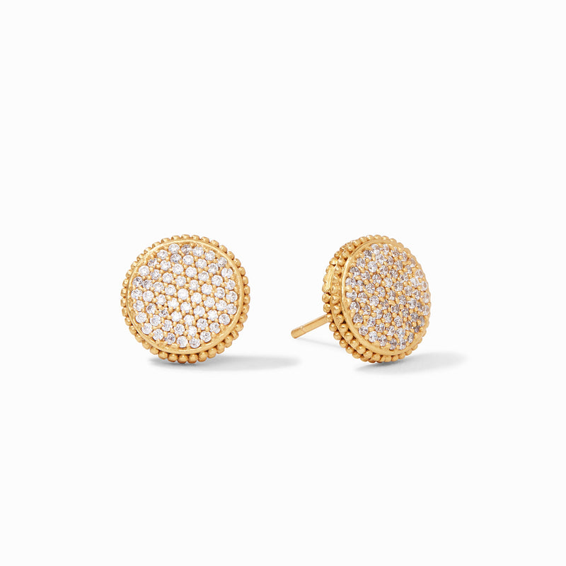 FLEUR-DE-LIS PAVE STUD
