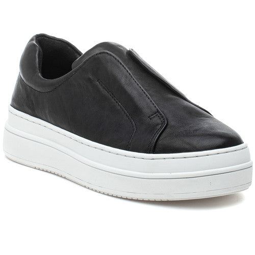 NOEL - BLK DISTRESSED LEATHER