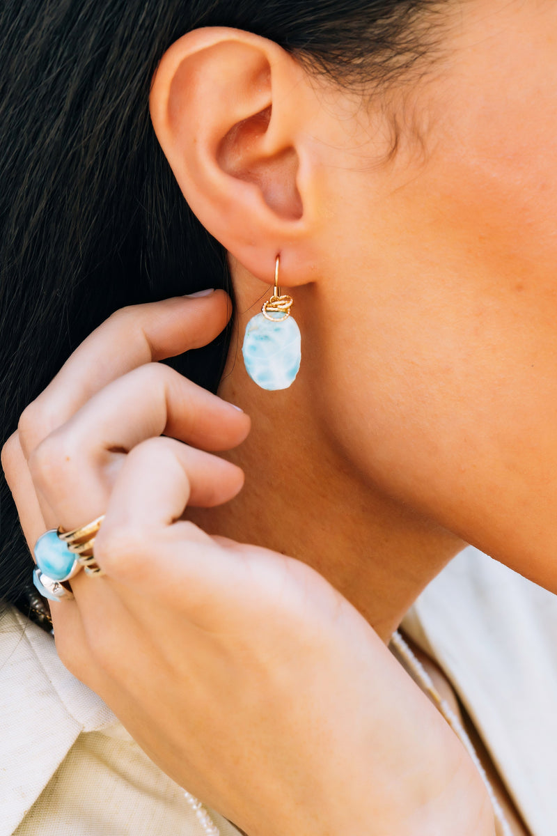LARIMAR MARIS EARRINGS