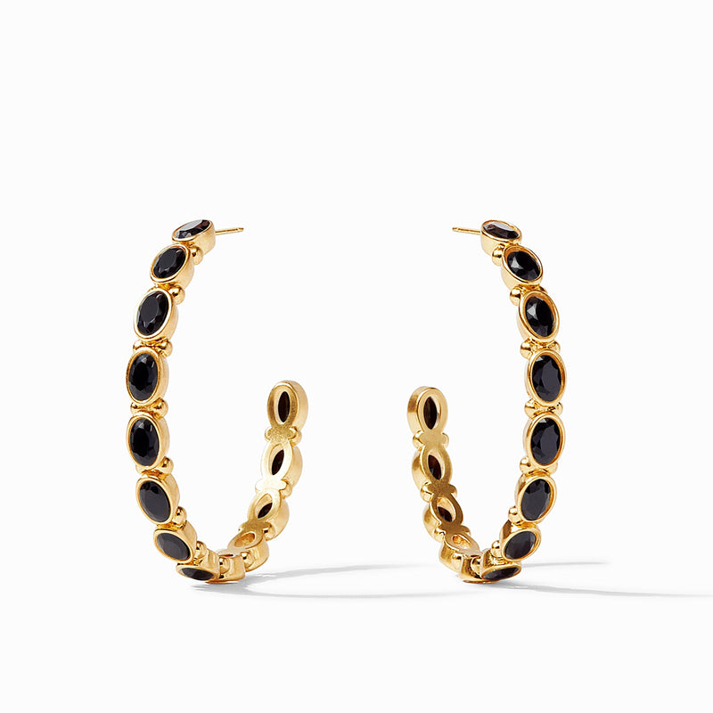 MYKONOS HOOP - OBSIDIAN BLACK LARGE
