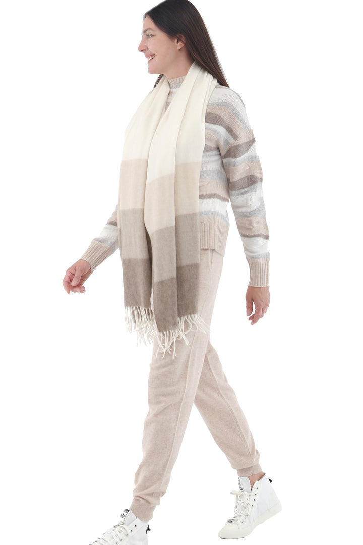 STRIPE NEUTRAL TRAVEL WRAP