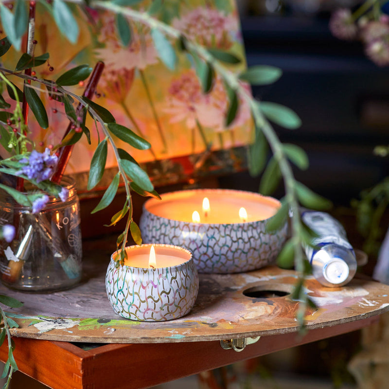WILDFLOWERS 3 WICK TIN CANDLE 12oz.