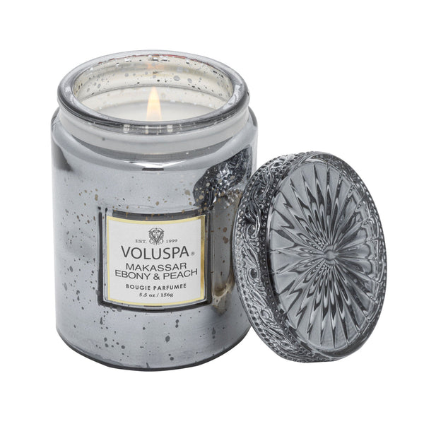 MAKASSAR EBONY & PEACH SMALL JAR CANDLE 5.5oz.