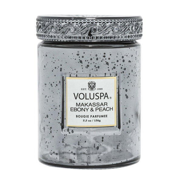 MAKASSAR EBONY & PEACH SMALL JAR CANDLE 5.5oz.
