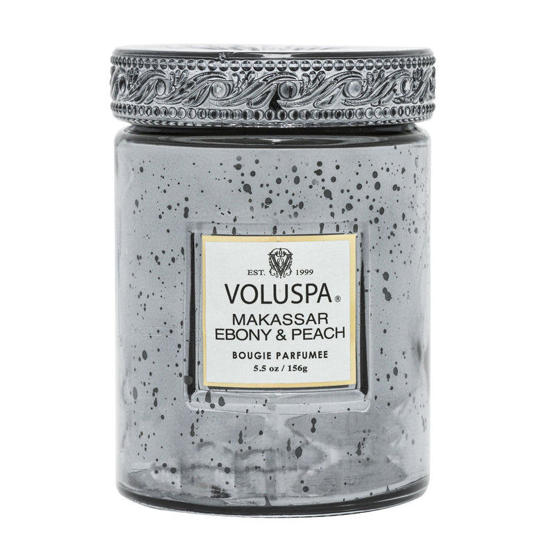 MAKASSAR EBONY & PEACH SMALL JAR CANDLE 5.5oz.