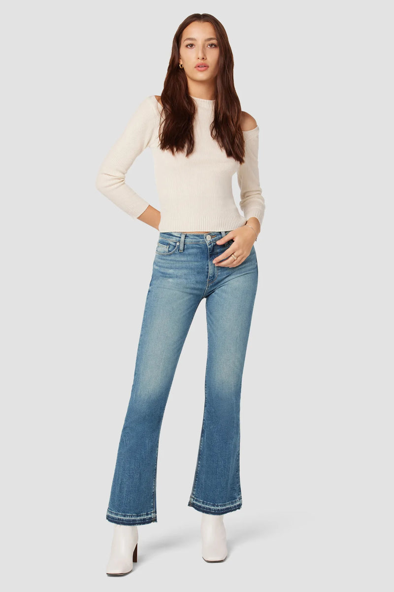 BARBARA HIGH RISE BOOTCUT CROP - HORIZON