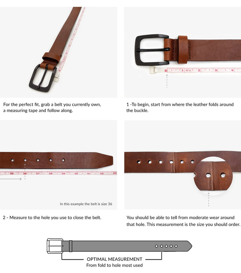 OTIR PEBBLED BELT -BLK