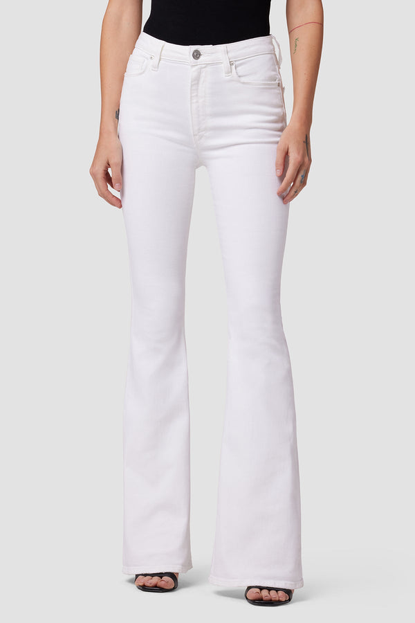 HOLLY HIGH RISE FLARE JEAN - WHITE HORSE