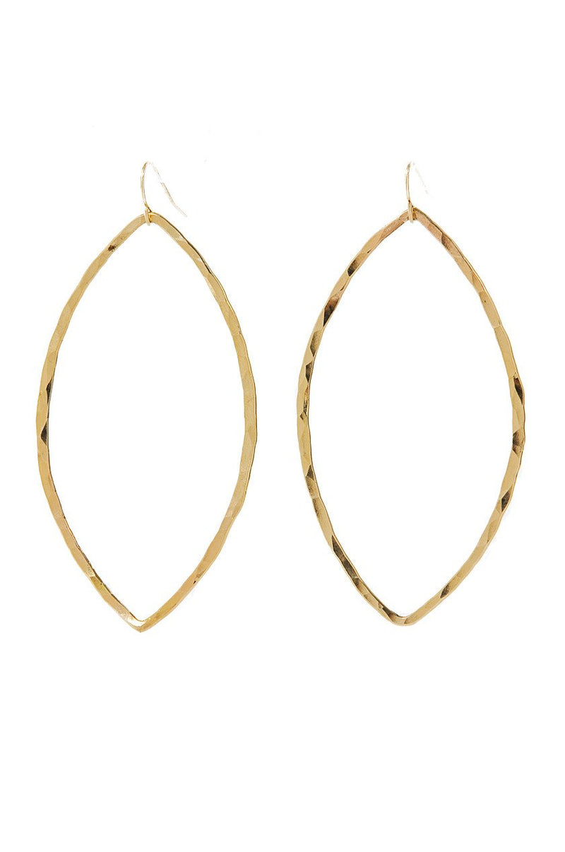 GOLD MARQUIS EARRINGS