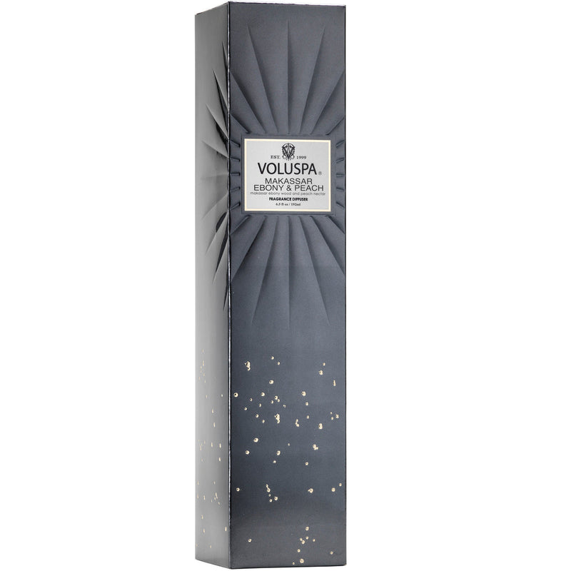 MAKASSAR EBONY & PEACH REED DIFFUSER 6.5oz.