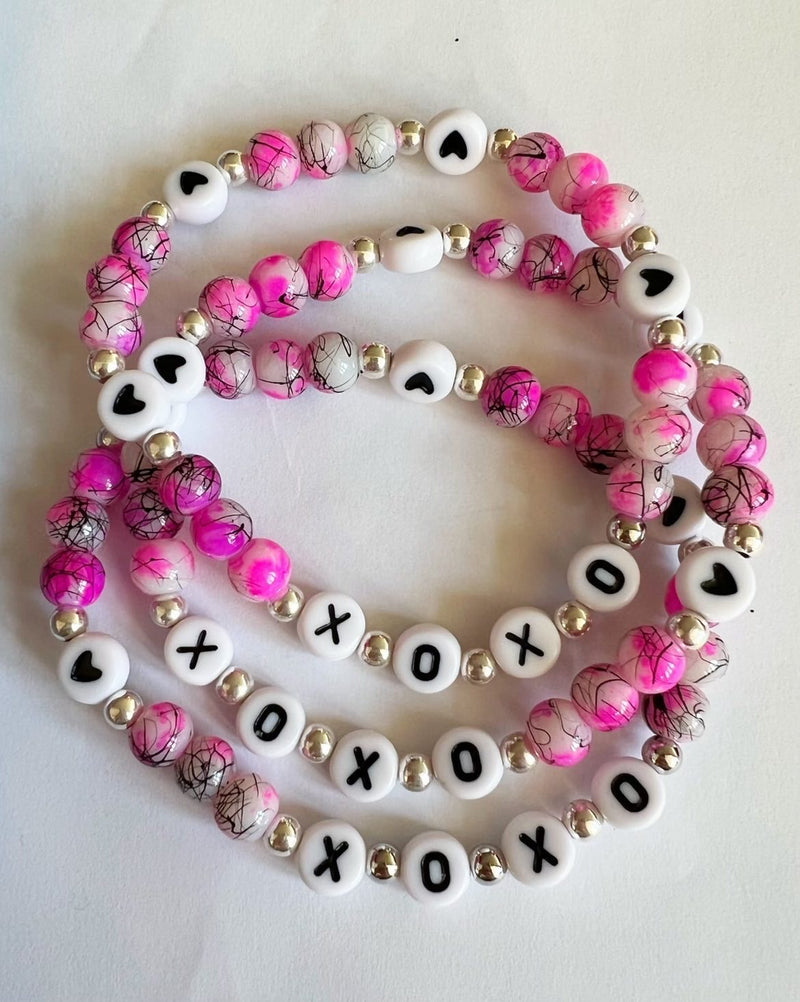 BRACELETS WITH LOVE NJ - PINK/MULTI - XOXO