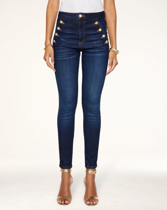 HELENA HIGH RISE SKINNY JEAN - DARK RINSE