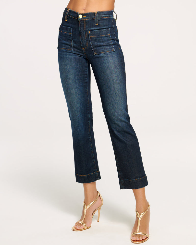 BAILEY CROPPED JEAN - DK WASH