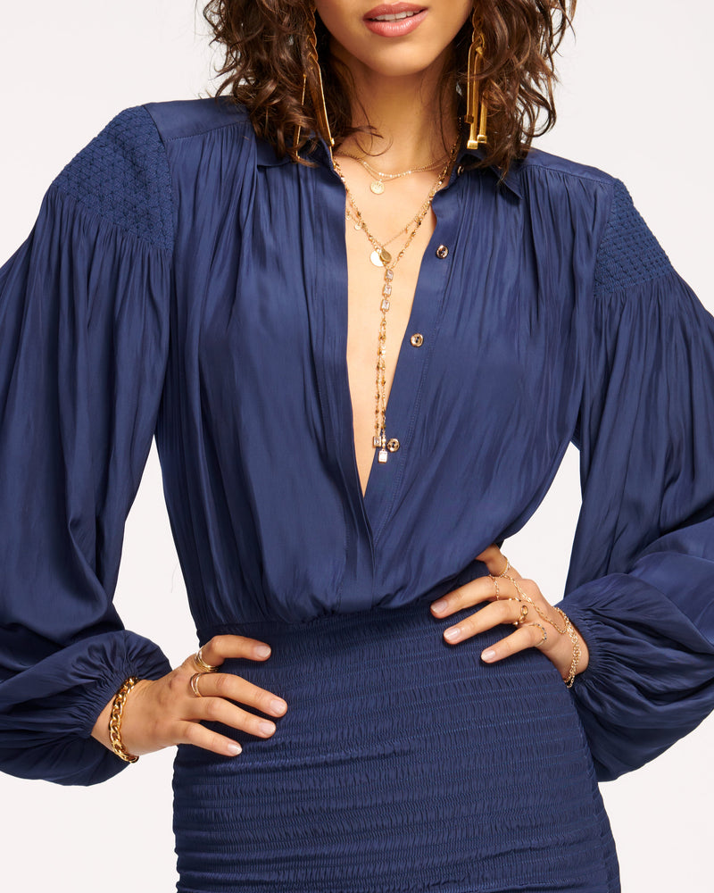 BINX BUTTON DOWN MINI DRESS