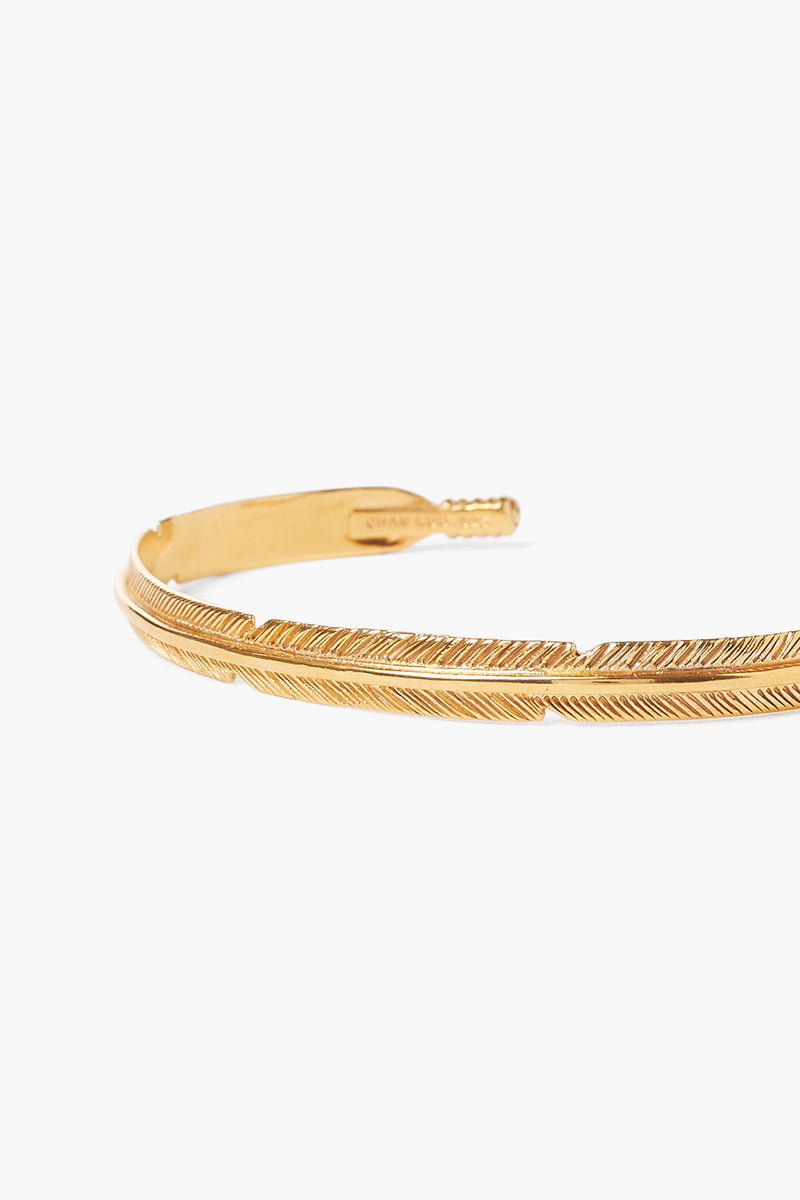 GOLD FEATHER BANGLE